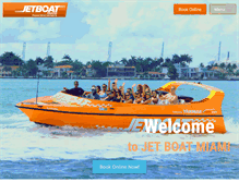 Tablet Screenshot of jetboatmiami.com